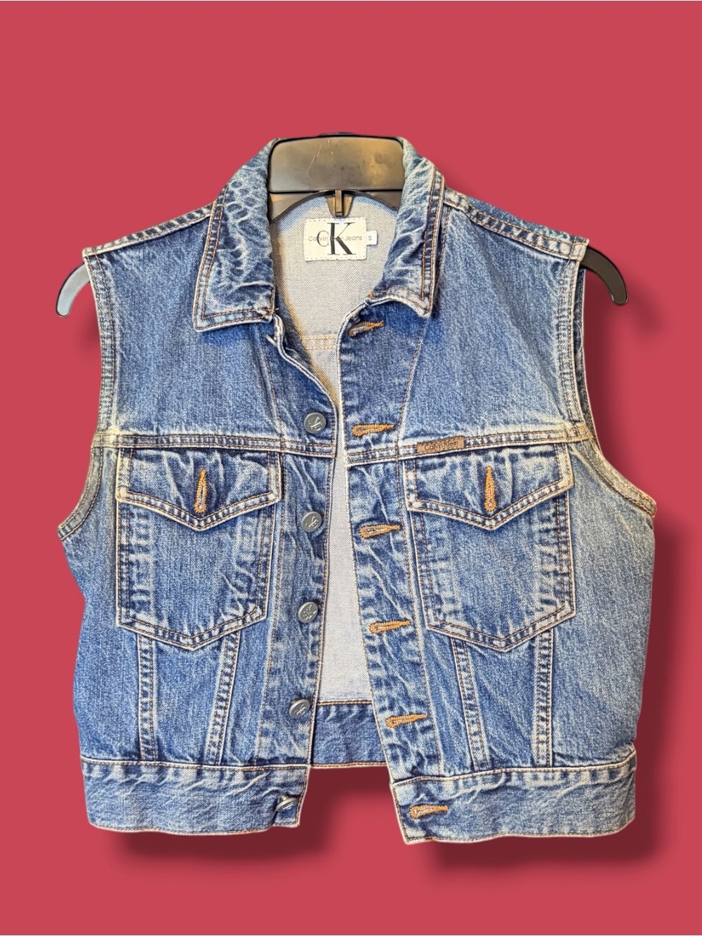 2000’s / 90’s VINTAGE Calvin Klein Jean Vest